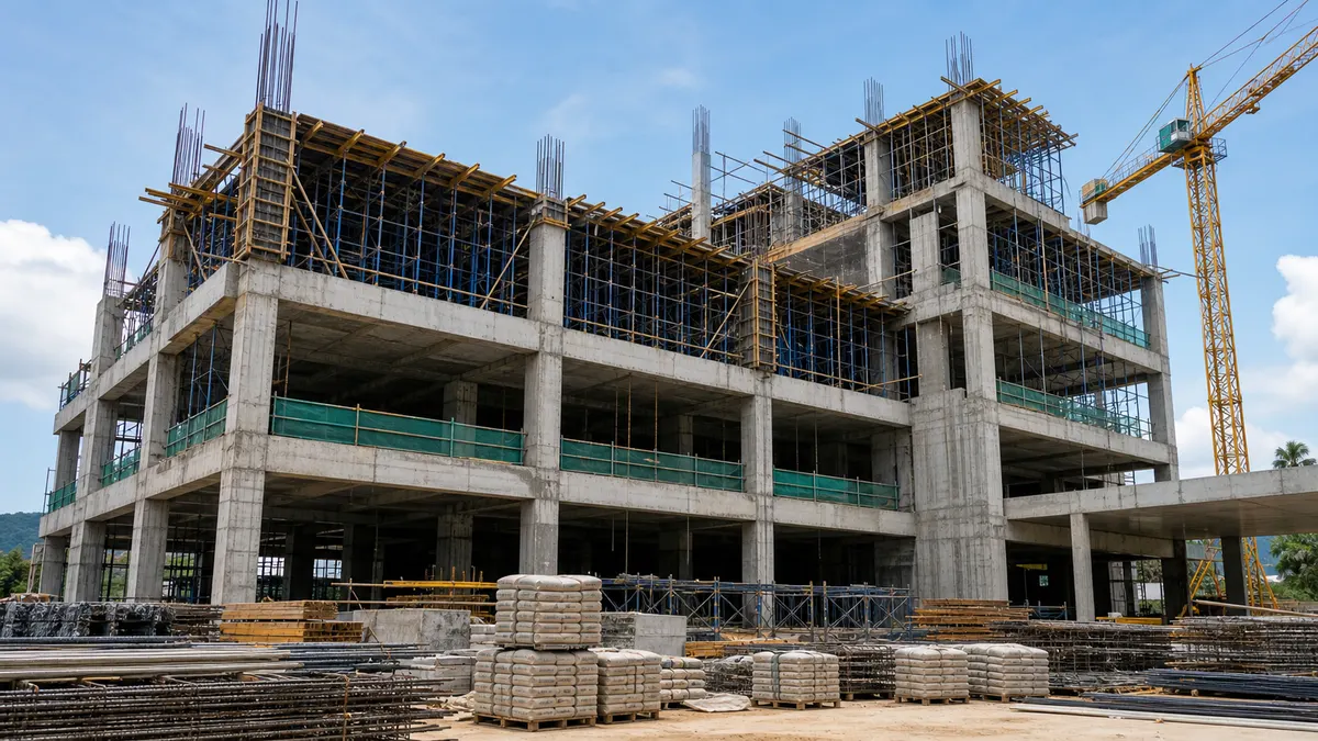 Concrete structural construction